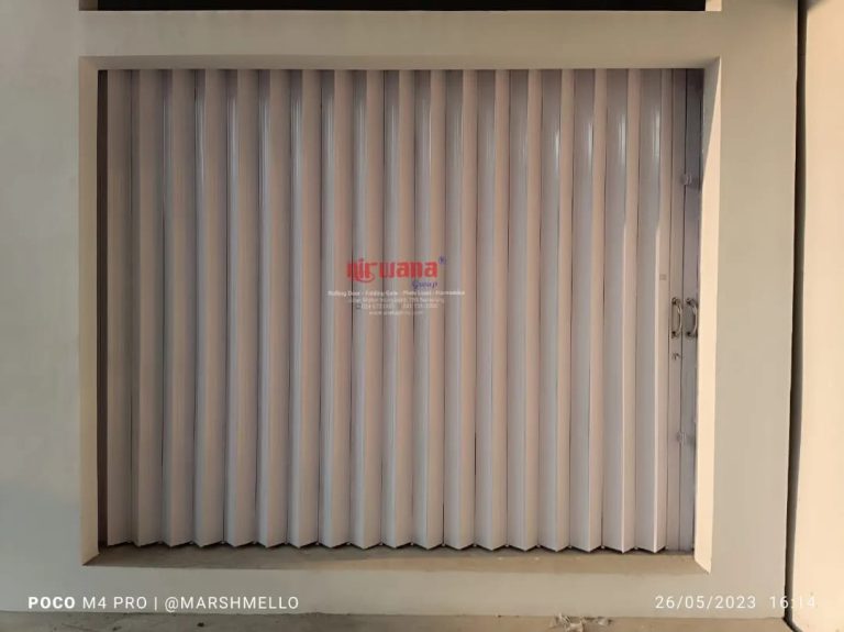 Pemasangan Folding Gate Standart 0,5mm di Kaligawe Semarang