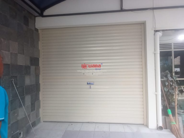 Pemasangan Rolling Door One Sheet Polos di Sampangan Semarang
