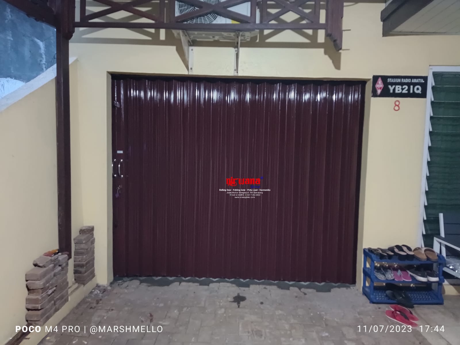 Pemasangan Folding Gate Standart 0,5mm di Banyumanik Semarang