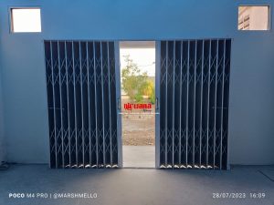 Pemasangan Folding Gate Standart 0,5mm di Kaligawe Semarang