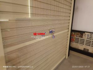 Pemasangan Rolling Door One Sheet Full Perforated di Tenant Gokana Ramen & Teppan Citraland Mall Semarang