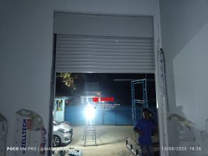 Pemasangan Rolling Door Electric Polos 1,2mm di Ungaran Kabupaten Semarang