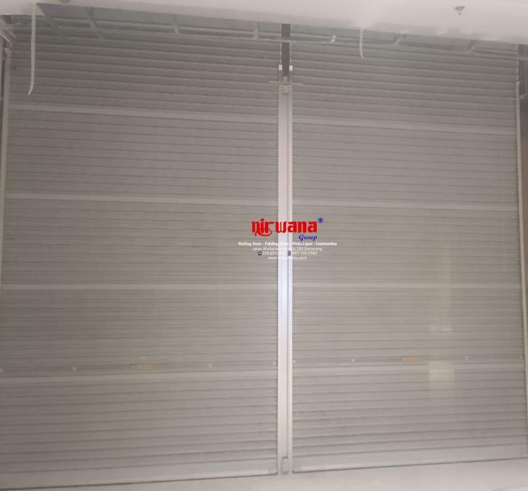 Pemasangan Rolling Door One Sheet Full Perforated Di Hirsis Is April Queen City Mall Semarang