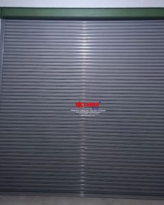 Pemasangan Rolling Door One Sheet Full Perforated Di PT GWK Semarang