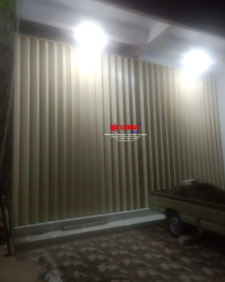Pintu Harmonika Rasional A dengan Ketebalan 1,2mm di Pucang Gading, Mranggen, Demak