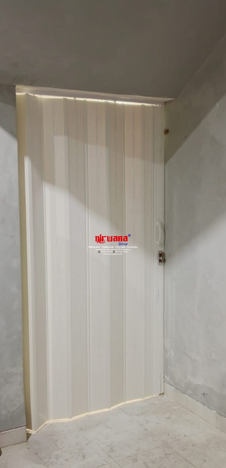 Pemasangan Folding Door PVC di Candisari, Semarang, Jawa Tengah