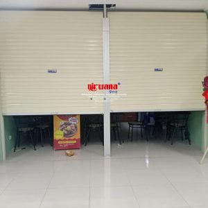 Pemasangan Pintu Rolling Door One Sheet Polos di RSUD Wongsonegoro, Ketileng, Kota Semarang.