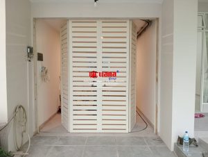 Pemasangan Pintu Sliding Standart Ketebalan 2mm di Perum GrahaPadma, Semarang.