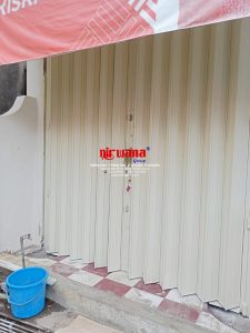 Pemasangan Pintu Harmonika Rasional A dengan Ketebalan 1,2mm di Semarang, Jawa Tengah