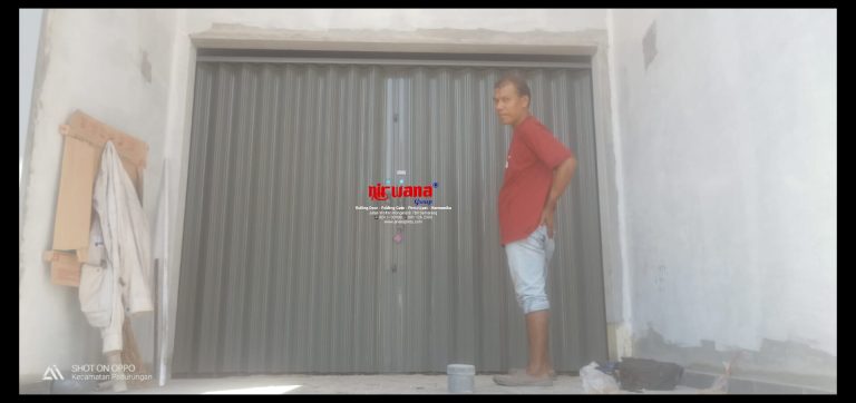 Pemasangan Pintu Folding Gate Premium 0,4mm, Tlogosari, Semarang, Jawa Tengah
