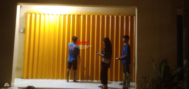 Nirwana Group telah menyelesaikan Pemasangan Pintu Harmonika Rasional A dengan ketebalan 1,2mm di Cangkiran, Gunung Pati, Semarang
