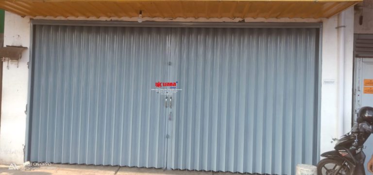 Proyek pemasangan Pintu Folding Gate Standart Ketebalan 1,00mm di Pemalang Jawa Tengah.