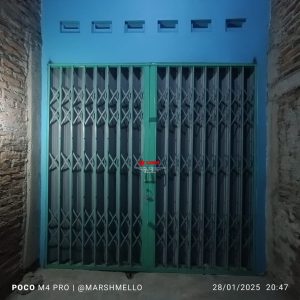 Proyek pemasangan Pintu Folding Gate Standart Ketebalan 0,5mm di Mranggen, Demak Jawa Tengah.