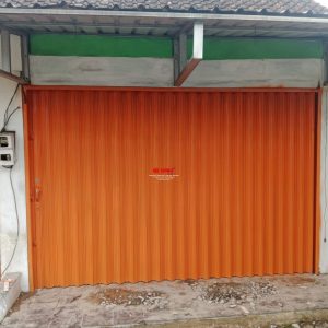 Proyek pemasangan Pintu Folding Gate Standart Ketebalan 0,5mm di Ambarawa Jawa Tengah.