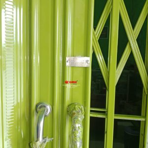 Proyek Pemasangan Pintu Folding Gate Premium Ketebalan 0,4mm di Jl Tlogomulyo Kota Semarang Jawa Tengah. 