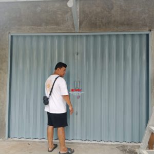 Proyek pemasangan Pintu Folding Gate Standart Ketebalan 0,5mm di Banyumanik Jawa Tengah